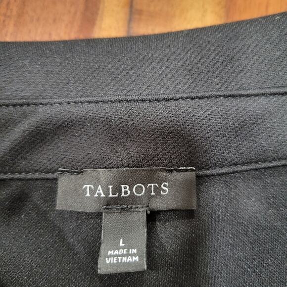 Talbots Passport Ponte Johnny Collar Pullover Easy Care Closet Staple Size Large - Picture 8 of 10